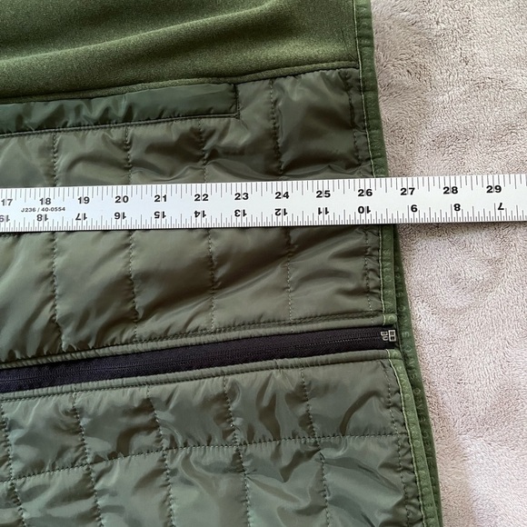 Orvis Quilted Snowbird Full Zip Jacket Lightweight Olive Green Mixed Media Sz XL - Picture 13 of 13